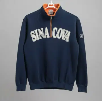 SINA COVA (시나코바) 하프 지퍼 맨투맨 네이비 L