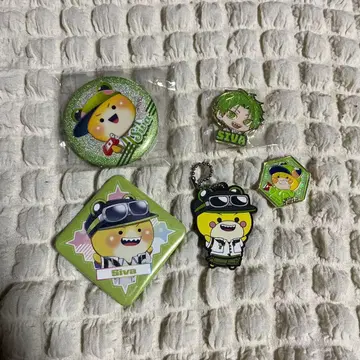 컬러풀 피치 Siva 캔뱃지 키링 묶음 판매