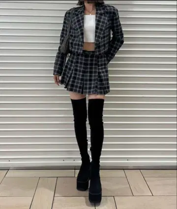 EMODA 자켓 스커트 셋업