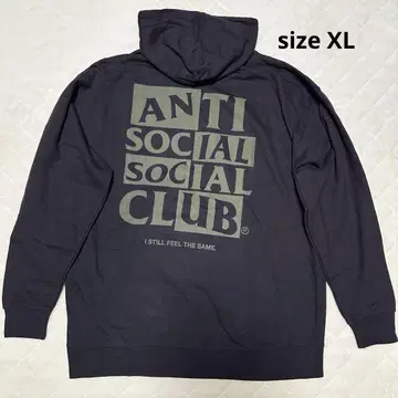택 포함 미사용 새상품 anti social social club 후디