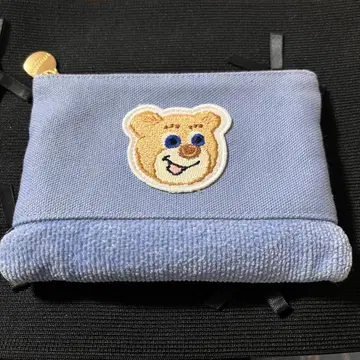 러브러리 바이 페이러 올드 테디 와펜 파우치 라이트 블루