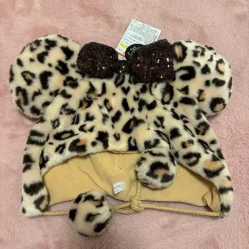 디즈니 팬캡 레오파드 무늬