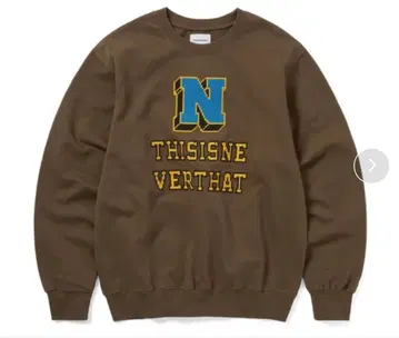 thisisneverthat 브라운 크루넥 트레이닝복