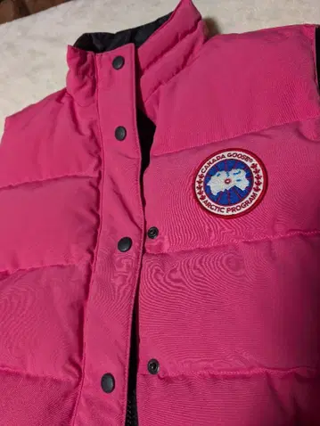 Canada Goose 핑크 다운 베스트
