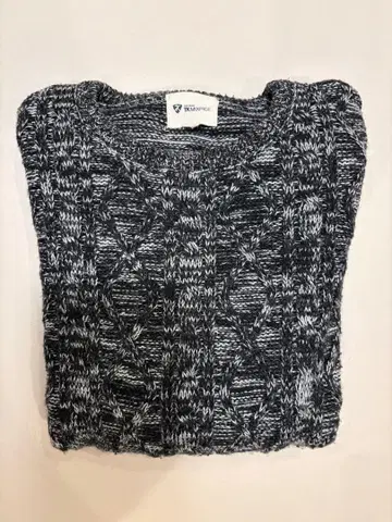 TK MIXPICE 니트 스웨터 L 사이즈 블랙 그레이 계열