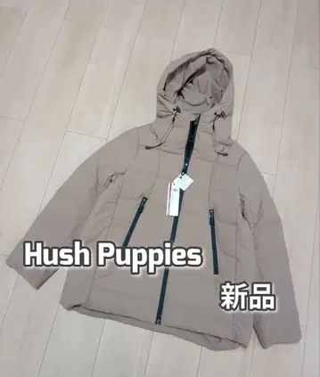 택 포함 새상품 허시파피 다운 자켓 후드 부착 베이지 L