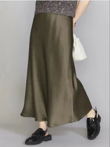 BEAUTY&YOUTH 폴리에스테르 머메이드 이지 스커트