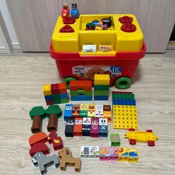 호빵맨 첫 블록 웨건 덤 포함