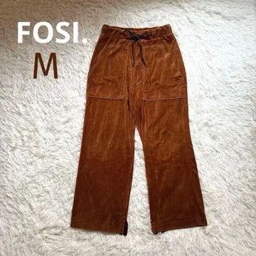 FOSI. 포시 코듀로이 팬츠 브라운 38 일본제 허리밴딩