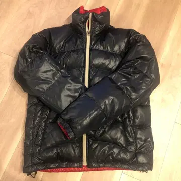 리버서블 다운 자켓 네이비/빨간색