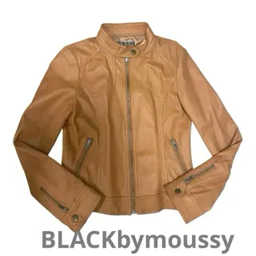 BLACKbymoussy 램 가죽 싱글 라이더 자켓 M 사이즈