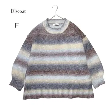 [ 디스코트 ] Discoat 스트라이프 니트 스웨터 F