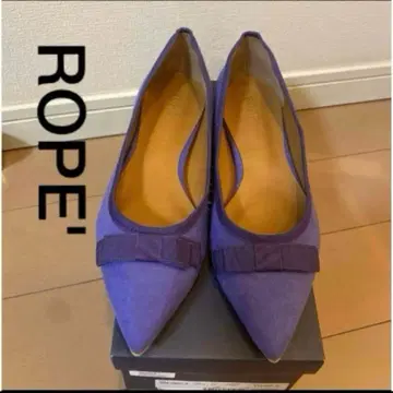 [미사용] 로페 ROPE' 초발수 올웨더 플랫슈즈 보라색 37.5