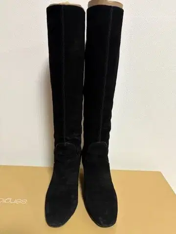 미사용 새상품 세르지오로시 블랙 스웨이드 롱 부츠
