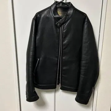 ZARA 남성용 블랙 가죽 자켓