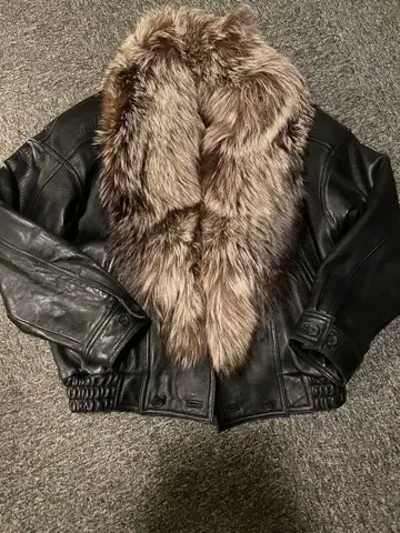 무스탕 가죽 자켓 코트