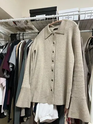 야마다야 aga 베이지 니트 가디건