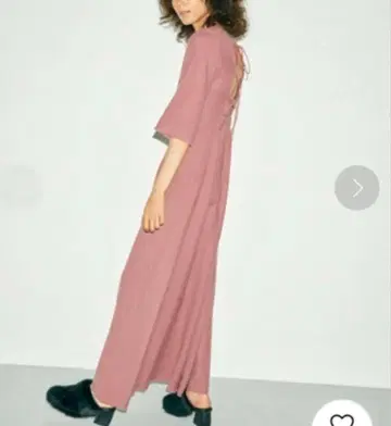 프레이 아이디 원피스 울린넨 백 오픈 원피스