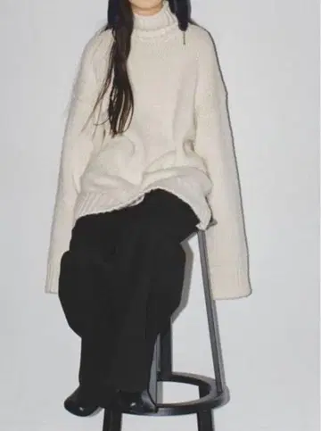정가 23000엔 새상품 택 투데이풀 니트 터틀 아이보리 알파카