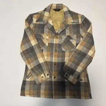 빈티지 80년대~90년대제 Lee 체크 무늬 울 자켓