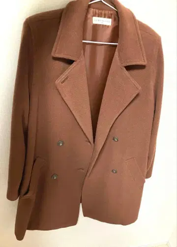 [ 새상품 ] SYNONYME 브라운 체스터 코트 사이즈 38