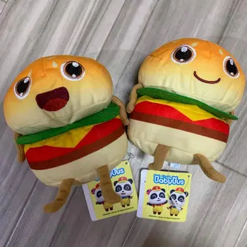 baby bus 봉제 인형 햄버거