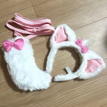 디즈니 마리짱 머리띠 꼬리 미니백