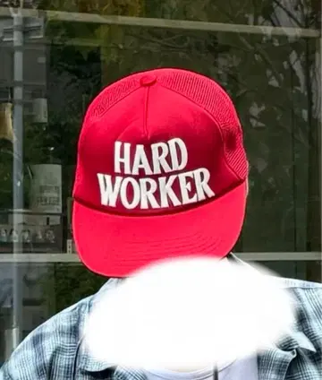 캡 메쉬 트래커 아메카지 스트릿 한국 모자 빨간색 레드