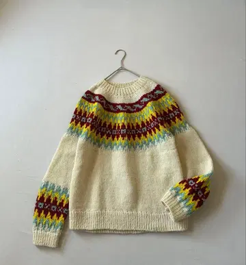 빔즈 보이 BEAMS BOY 노르딕 무늬 니트