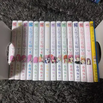 하루바 네기 [ 5등분의 신부 ] 풀컬러판 전권 세트 외 덤 포함