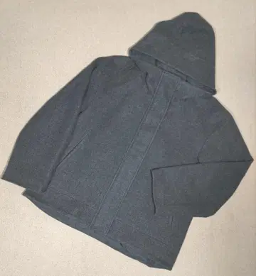 [ 한정 판매 ] [ GU ] 코지 멜톤 숏 후디 코트 L 사이즈