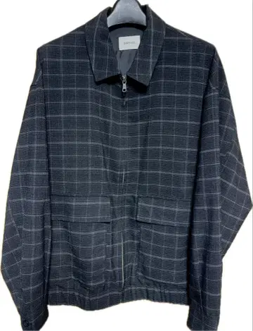 SHIPS any 체크 무늬 블루종 M