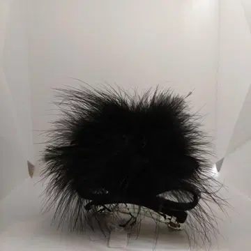 컴플렉스 비즈 블랙 퍼 머리핀