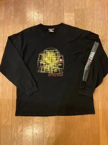 PNB NaTIoN 블랙 롱 T셔츠 빅 실루엣! 90s 00s!