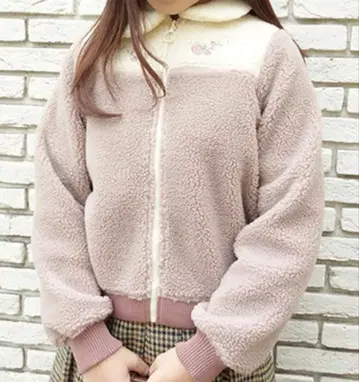 F i.n.t 꽃 자수 보아 블루종