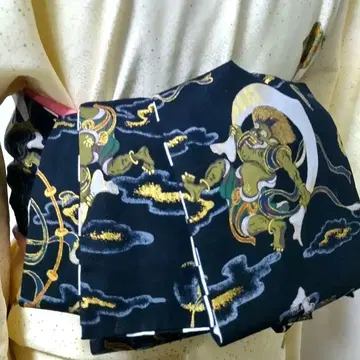 어른용 헤코오비 반폭 오비 핸드메이드 미오 No.2362 풍신뇌신도