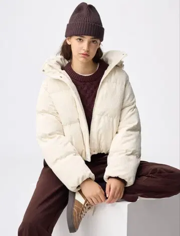 GU 히트 패디드 코듀로이 블루종 3L