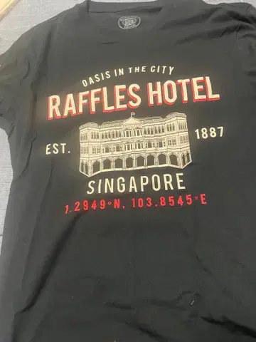 Raffles Hotel T셔츠 블랙