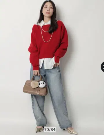 [새상품급] 아푸와이저 리셰 울 캐시미어 오프넥 니트