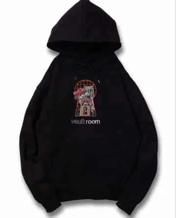 VR x KARUBINACHO HOODIE / BLK L