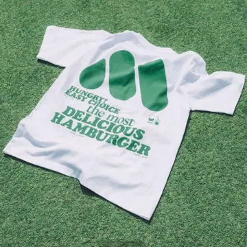 모스버거 맛있는 부음성 T셔츠 그린