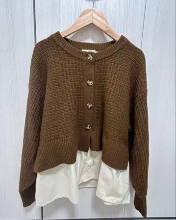 브라운 가디건 사이즈 F