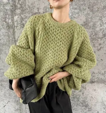 select MOCA by son / 오버 사이즈 허니콤 니트