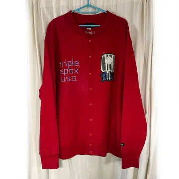 트리플 에이펙스 USA 스냅 맨투맨 자켓 구제 빈티지