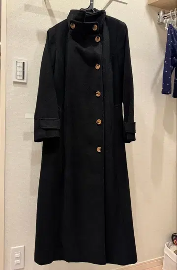 ROYAL PARTY 블랙 롱 코트