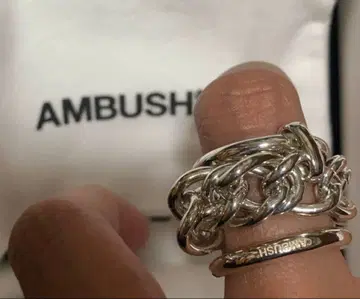AMBUSH 쓰리 핑거 사양 실버 925 2021년 구매