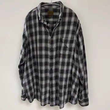 세인트 존스 베이 코튼 플란넬 셔츠 XXL 옴브레 체크