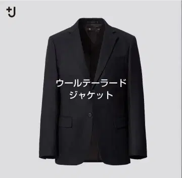 고급 라인 UNIQLO+J 울 테일러드 자켓 블랙 새상품급 XL