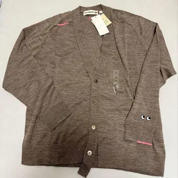 ANYA HINDMARCH 브라운 가디건 M 유니클로