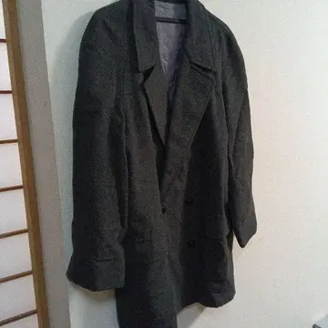 잭 니클라우스 그레이 더블 브레스트 체스터 코트